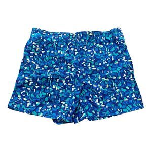Pro Spirit Swim Shorts Mens Large Blue Elastic Waist Lined Pockets Beach Vintage